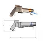 Touch Control Laser Cleaning Head With 10m 20m Cable Length