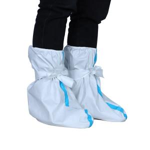 Quality Unisex White Blue Footwear Covers Disposable Non Absorbent High Durability wholesale