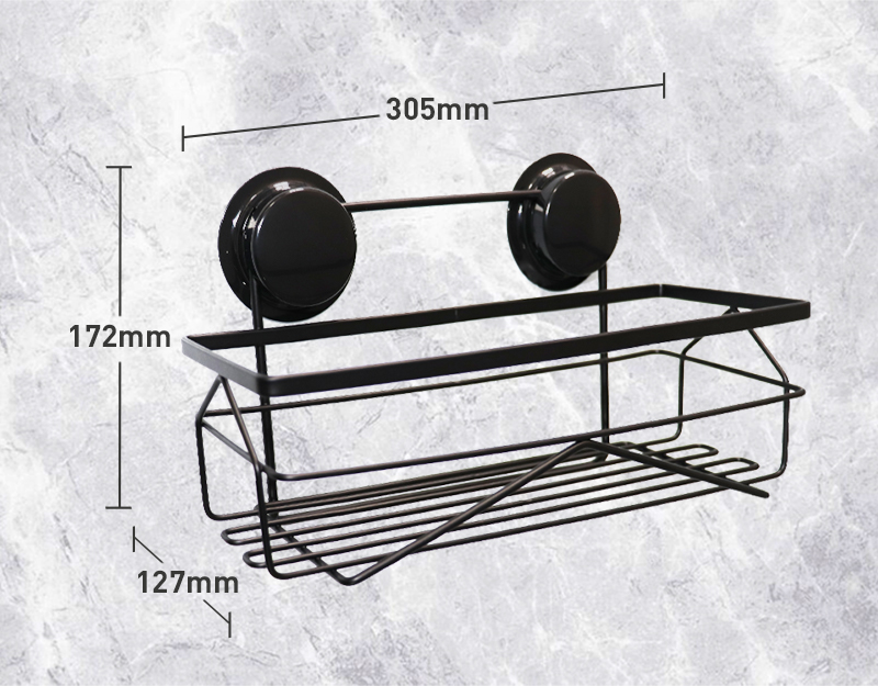 Patented Strip Strongly Mounted Bath Caddy Shelf Self Adhesive