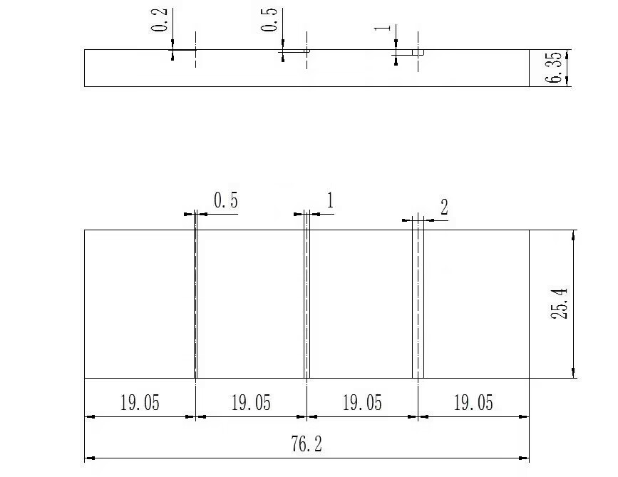 304 Stainless Steel Eddy Current Calibration Test Blocks For Eddy Current Meter
