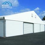 Outside Storage Warehouse Tent , Big Temporary Warehouse Tent Rolling Door
