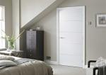 Laminate Coated Wood Composite Door , MDF Interior Wood Doors With Customized
