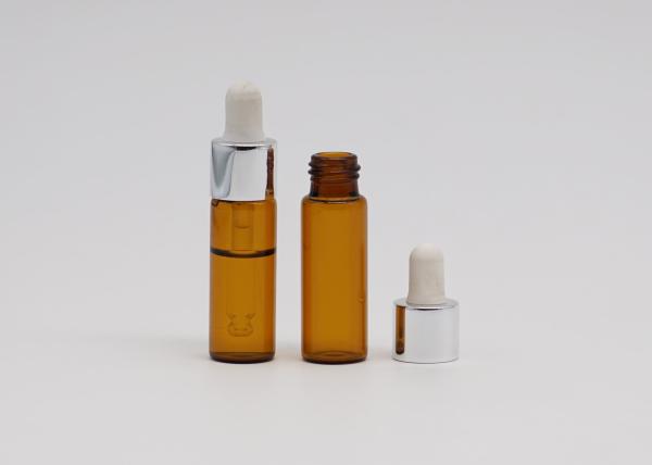 Cheap Small 5ml Amber Pipette Bottle Screen Printing Logo For Olive Oil for sale