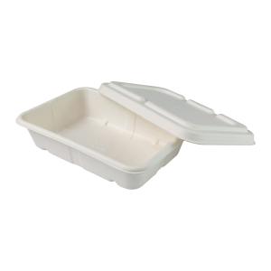 Quality Disposable Biodegradable Freezer Containers , 1250ml Take Away Box For Food Packaging wholesale