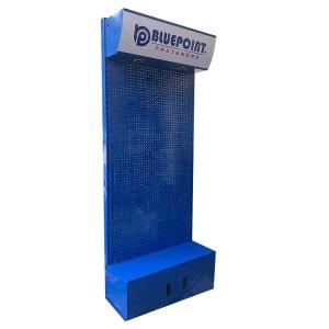 Quality Factory Custom Size Color logo blue supermarket shelves display rack exhibition shelf wholesale