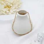Alloy Shell Crystal Bead Bracelet White Stone Charms Stainless Steel Bangle