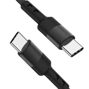 Quality 3Ft Length Nylon Braided USB C Cable Black Color For Laptop Tablet wholesale