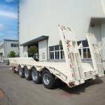14m 80t Capacity 4 Axles Semi Lowbed Trailer