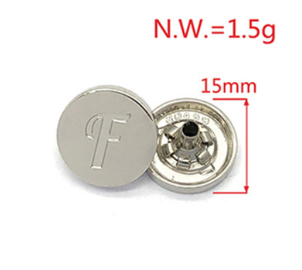 top grade 2023 zinc alloy round square gold plated button metal snap button sample free