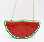 Lemon fruit watermelon creative fashion acrylic shoulder bag
