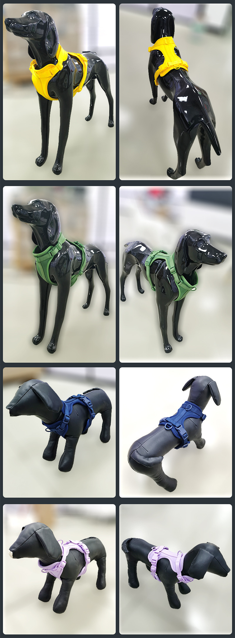 Decoration Custom Logo Waterproof Soft PVC Dog Collar and Leash Harness Set