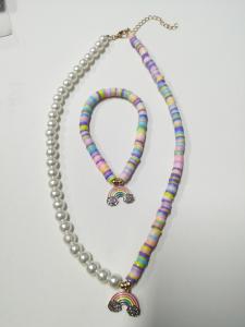 Quality Durable Party Childrens Jewellery Set , Lightweight Kids Pearl Necklace wholesale