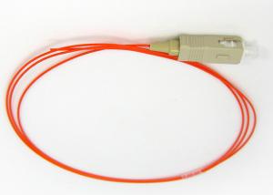 Quality SC / UPC 62.5 / 125 MULTIMODE OM1 SEMI TIGHT Pigtail Fiber Optic Cable 0.9MM wholesale