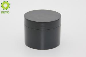 Quality 150g Thick Wall Body Butter Jars Round Black PP Plastic Body Polish Containers wholesale