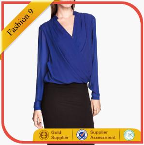 Quality Draped Wrap-style Blouse wholesale