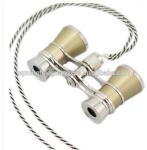 Elegant Metal Binoculars Opera Glasses 3x25 Roof Prism Type