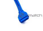 High Flexible USB3 Vision Cable / USB 3.0 Twin Female Panel Mount To Wire