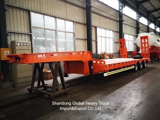 China Manufacture New 3 Axle 20FT 40FT Container Trailer Flatbed Truck Trailer