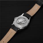 Waterproof Luxury Tourbillon Mechanical Watch Stainless Steel Case Bottom