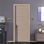 6 Layer HDF Cherry Wood Doors Interior Room Door Crackproof 80mm Width