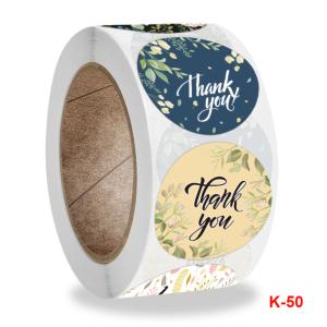 Quality Personalized Thank You Sticker Labels 1.5 Inch for Packaging OEM wholesale