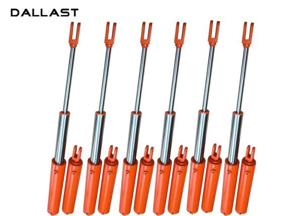 Multi Stage Double Acting Hydraulic Cylinders , 2 Stage Telescopic Hydraulic