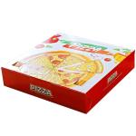 Black Octagon Round Pizza Box Kraft Corrugated Paper Packaging Bulk OEM