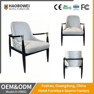 Quality Leisure Durable Solid Wood Fabric Furniture Home Lobby Hotel OEM Factory Chair wholesale