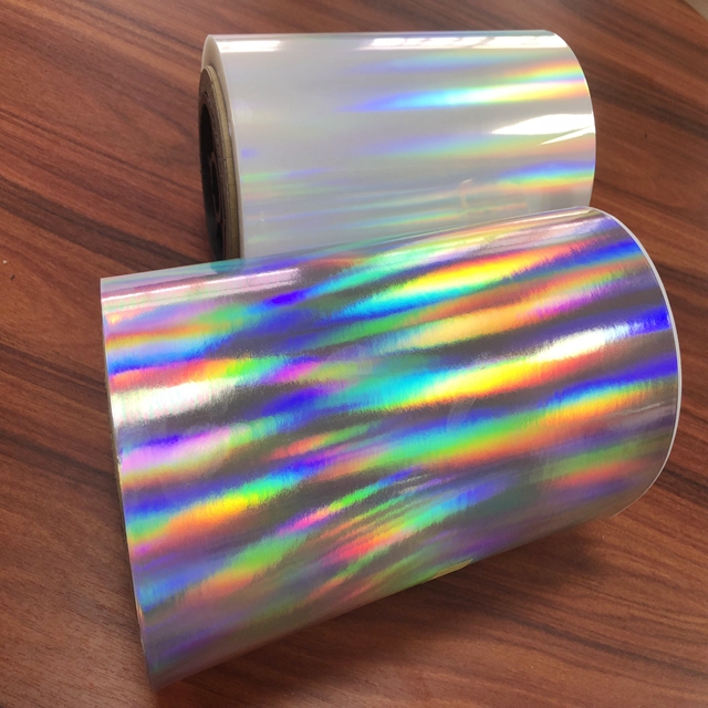Transparent Holographic Cold Lamination Film 17 Micron Clear Holographic Film For Packaging