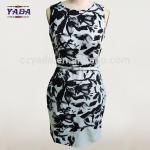 New style elegant frocks floral print ladies classic casual clothing women