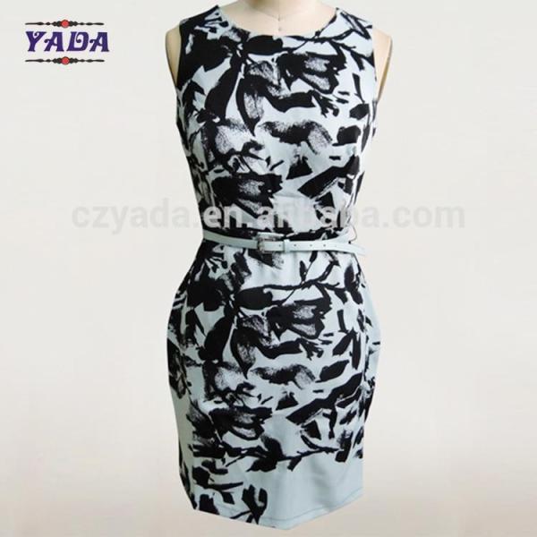 New style elegant frocks floral print ladies classic casual clothing women