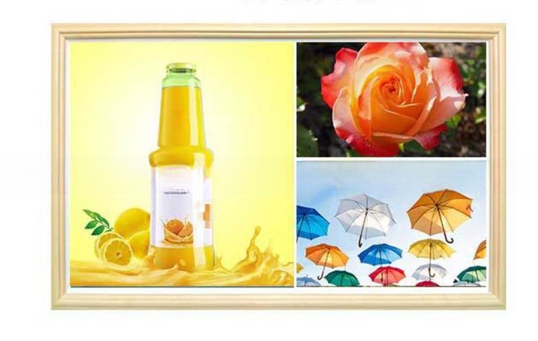 wooden frame 21.5" 22" inch LED LCD video photo display WIFI 4G network Android monitor for advertising exhibition NFT gallery