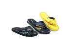 EVA Kid Boy Flat Flip Flop Sandals Black Yellow