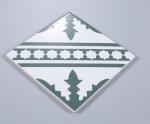 Green And Beige 200x200mm Indoor Floor Tile For Dining Room And scratch