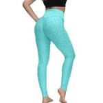 Black Polyester And Spandex Leggings Camo Lightweight Sweatwick 300g Weight