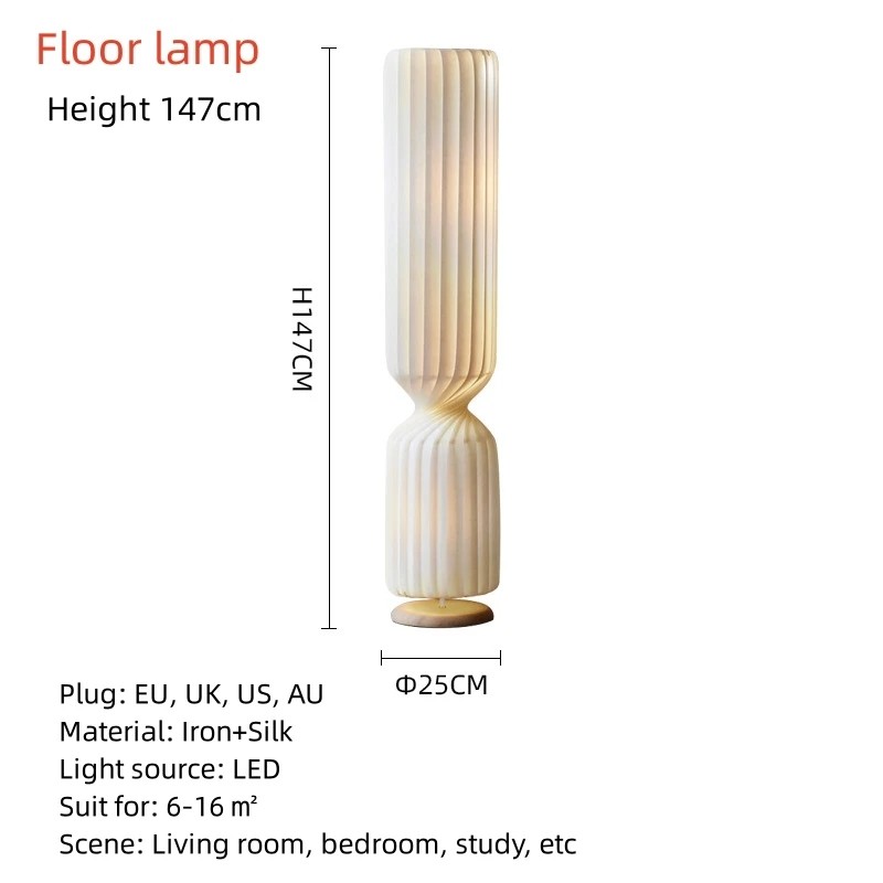 Danish Designer Cylindrical Shape Silk Pendant Lamp(WH-AP-591)
