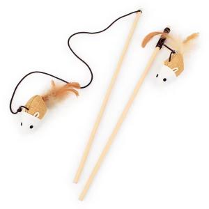 Quality Linen Feather Pet Training Products Interactive Cat Toy Teaser Multiple styles wholesale