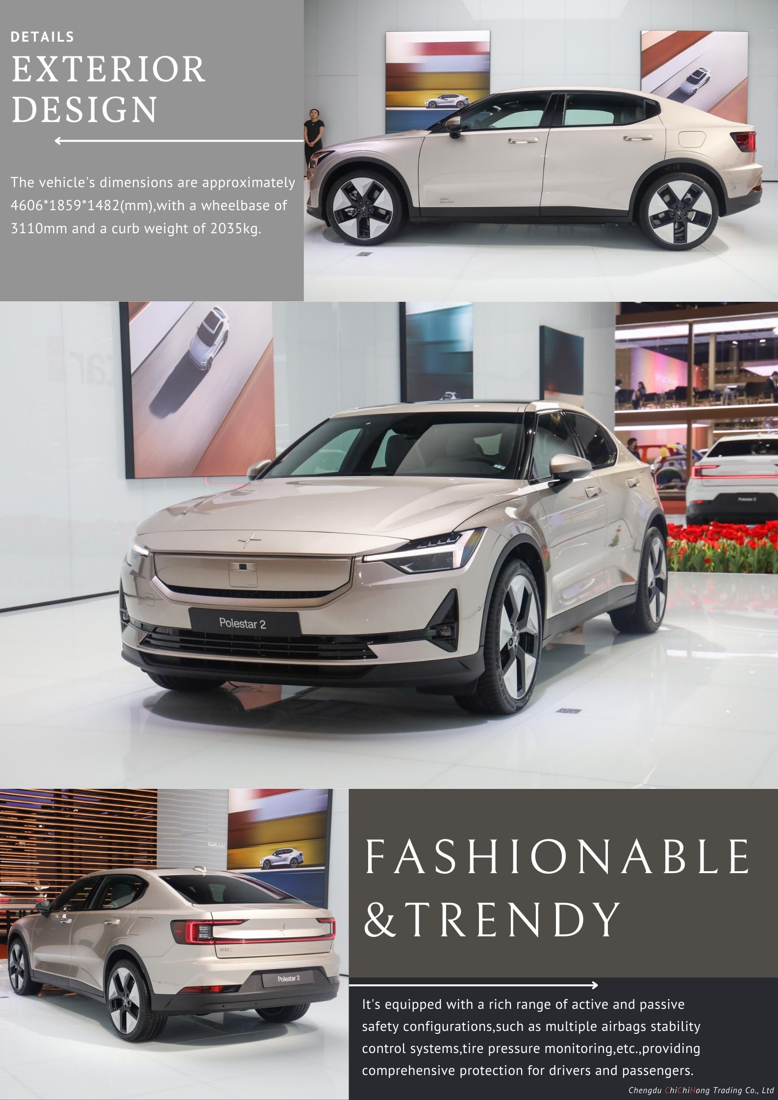 2023 Polestar 2 3 4 Electric Used Rideon Car 100% Electric Car/Hybrid Cars Deposit Now