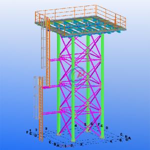Quality 10000 Liter Steel Structure Water Tank Tower , Galvanized Water Storage Tank wholesale