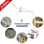 Remote Control 52 Inch 5-Speed White MDF Blades Ceiling Fan for Grade Decoration