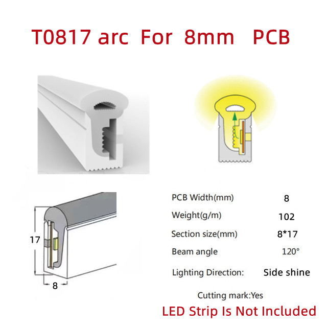 Colorful Separation Cuttable Neon LED Strip Light with 5V 12V 24V AC220V Power Supply