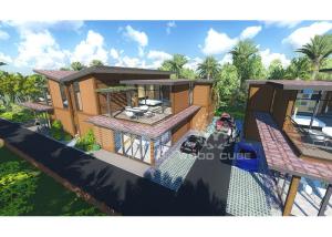 Quality 306 Square Meter Duplex Prefab Homes , High End Modular Family Villa wholesale