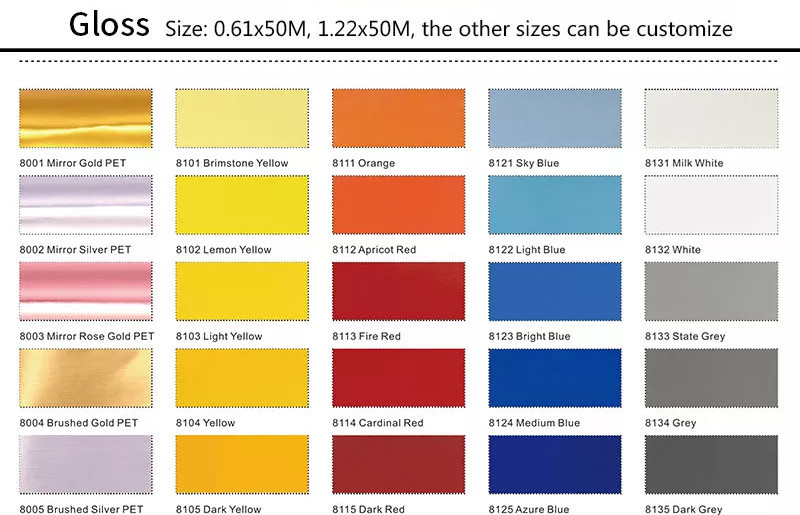 Decorative PVC Fluorescent Color Cutting Vinyl Film 0.1mm Scratch Resistant