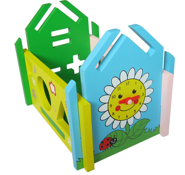ODM Educational Cognitive Wisdom House Wooden Blocks Toys