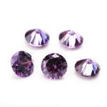 Synthetic Cubic Zirconia Loose Gemstones For Jewelry Birthstone Round Cut 4mm