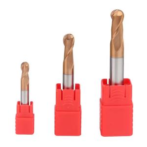 Quality HRC 45/50/55/60 Solid Tungsten Carbide CNC End Mil Ball End Milling Cutter 2 Flutes for Steel wholesale