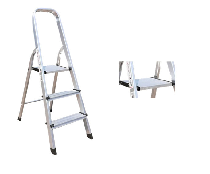 Household Aluminium Platform Ladder 3 Steps Aluminum Folding Step