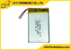 Quality LP403048 3.7v 600mah Rechargeable Lithium Battery Flexible Li Polymer wholesale