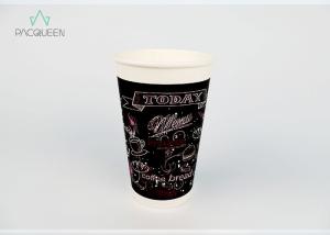 Quality Takeaway Single Wall Paper Cups Food Grade Matte Black Printing wholesale