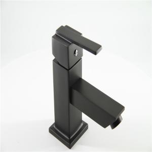 Quality Seamless Tube Bathroom Black Brass Stainless Steel Faucet wholesale